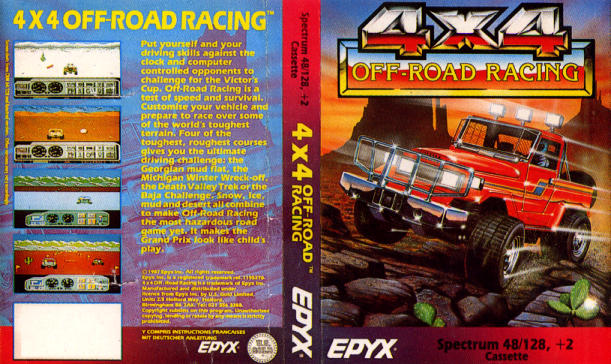 4x4 Off-Road Racing box art for ZX Spectrum